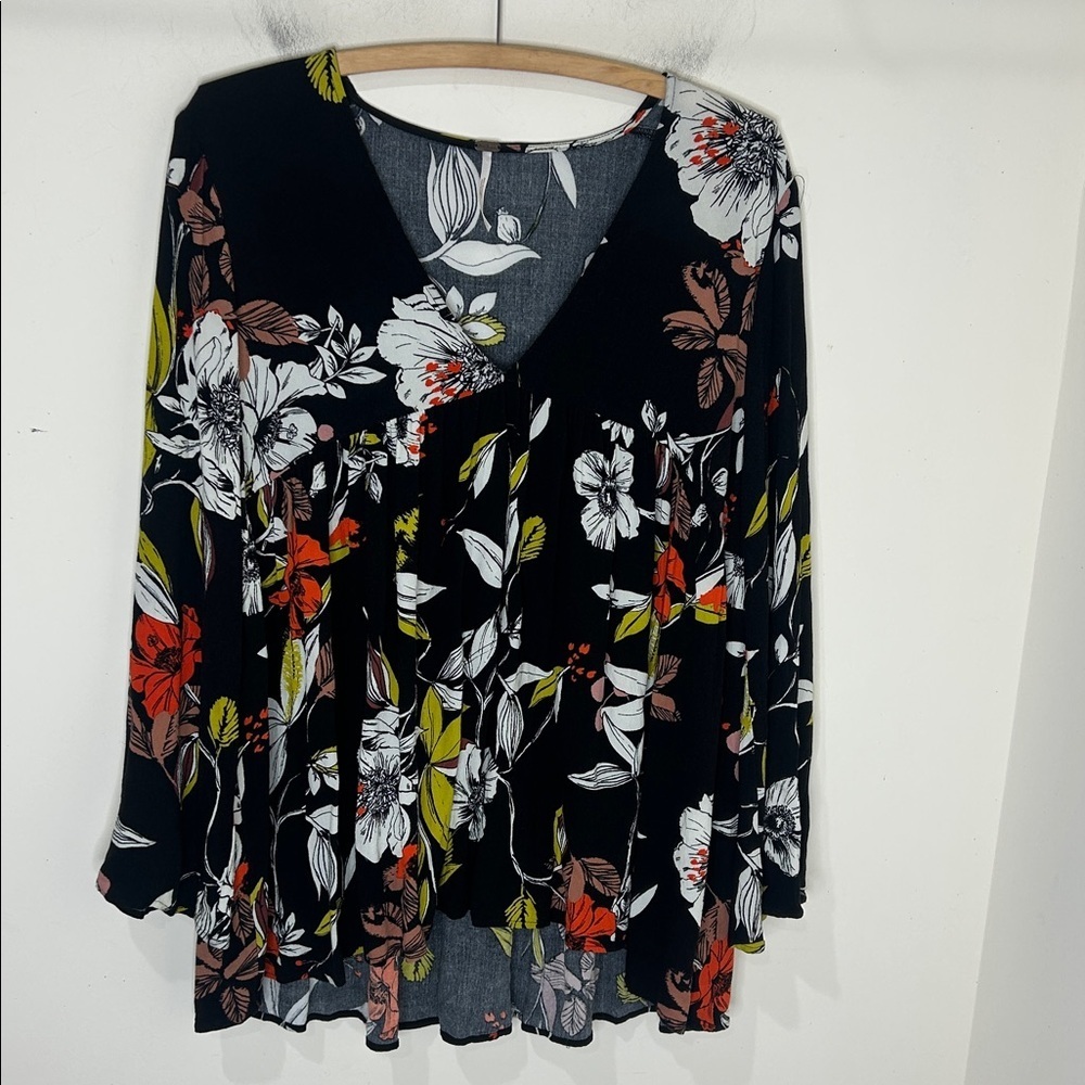 FREE PEOPLE Bella Floral Mini Tunic Dress Size XS - Picture 4 of 15